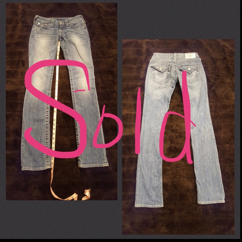 SOLD EUC 26”x32” True Religion Bootcut Jeans